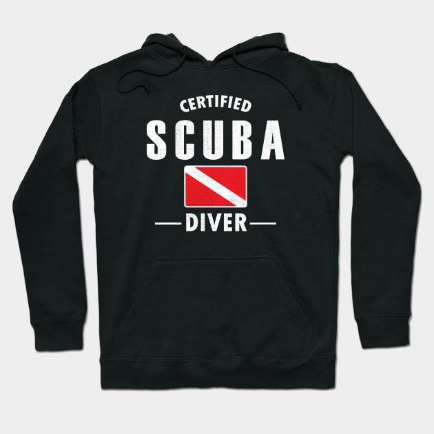 Certified scuba diver Hoodie by WAADESIGN